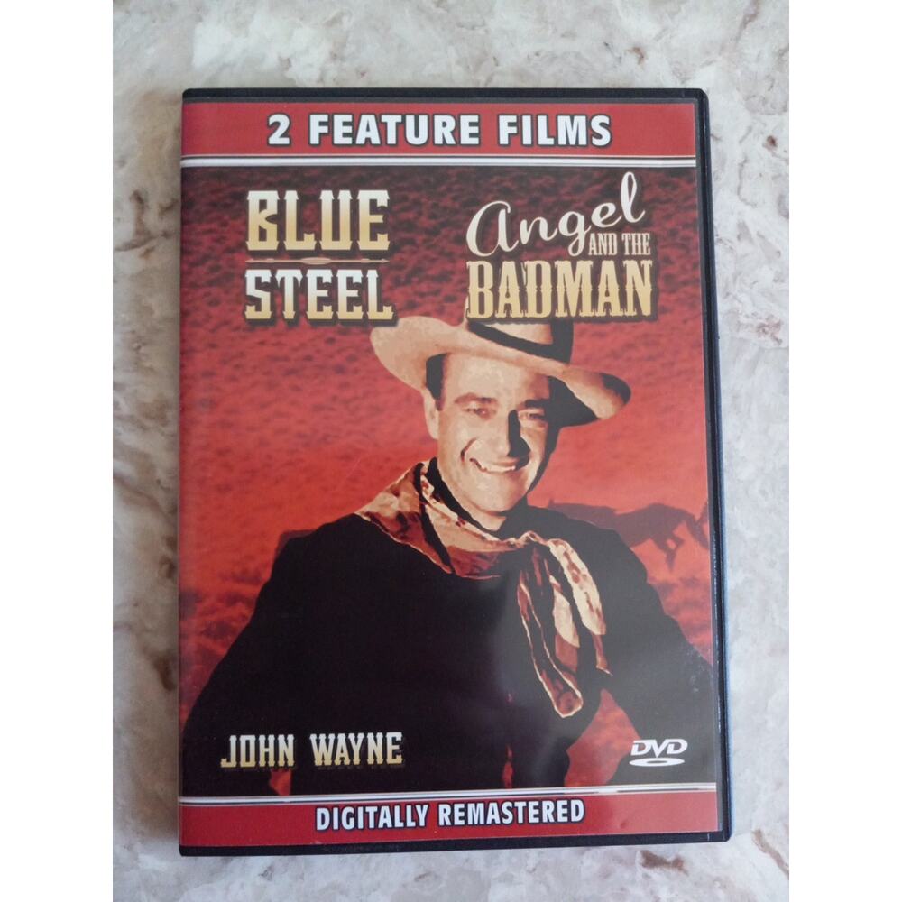 John Wayne DVD 2 Feature Films Blue Steel and Angel And The Badman